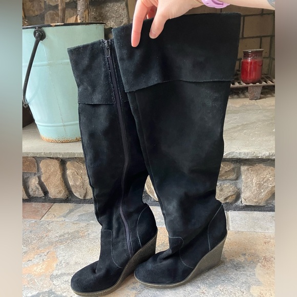 Kelsi Dagger Etna over-the-knee wedge boots - Picture 1 of 6